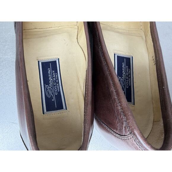 Cole Haan BRAGANO Italy Brown Smooth Leather Loafers Shoes Men’s 8 Womens 9/9.5